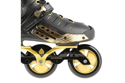 ŁYŻWOROLKI SLALOMOWE NA20006 ROZM. 36 CZARN-ZŁOT. /NILS