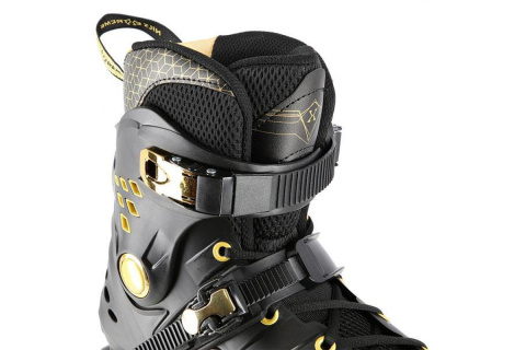 ŁYŻWOROLKI SLALOMOWE NA20006 ROZM. 36 CZARN-ZŁOT. /NILS