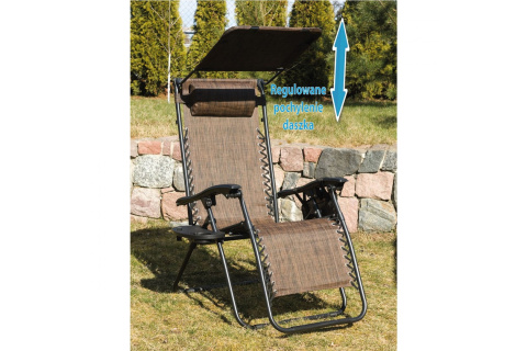 FOTEL LEŻAK OGRODOWY PLAŻOWY S1032337 /SASKA GARDEN
