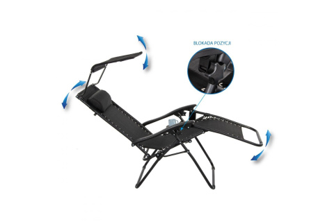 FOTEL LEŻAK OGRODOWY PLAŻOWY S1032344 /SASKA GARDEN