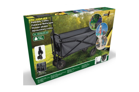WÓZEK TURYSTYCZNO PLAŻOWY SKŁADANY 82X52X63CM /CAMP ACTIVE