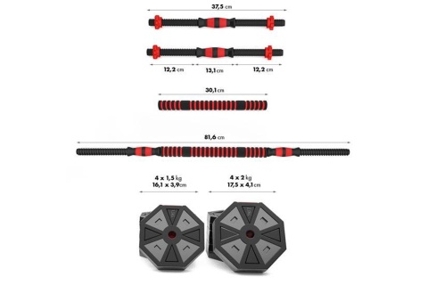 HANTLE REGULOWANE SZTANGA SGC15 15KG /HMS