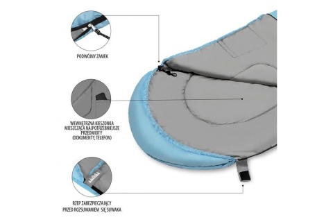 ŚPIWÓR TURYSTYCZNY NC2008 175X75CM /NILS