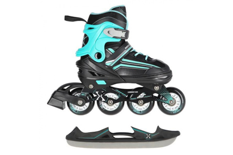 ŁYŻWOROLKI REGULOWANE 2W1 NH18190 ROZM. S (29-33) /NILS