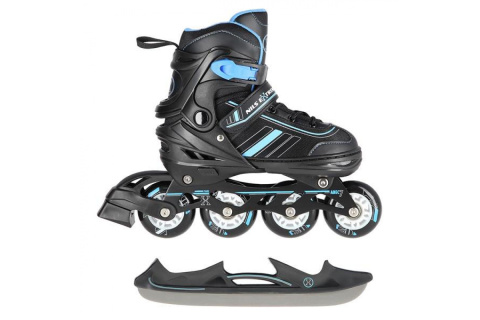 ŁYŻWOROLKI REGULOWANE 2W1 NH18191 ROZM. S (29-33) /NILS