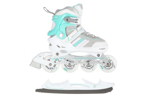 ŁYŻWOROLKI REGULOWANE 2W1 NH18191 ROZM. M (34-38) /NILS