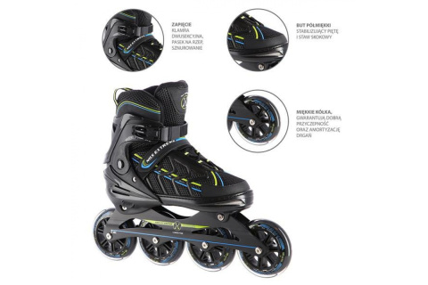 ŁYŻWOROLKI REGULOWANE NA1128 ROZM. M (35-38) /NILS