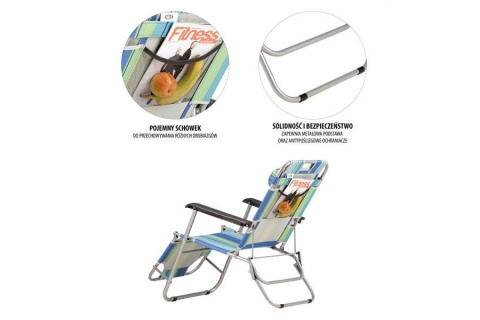 FOTEL LEŻAK OGRODOWY PLAŻOWY NC3024 /NILS