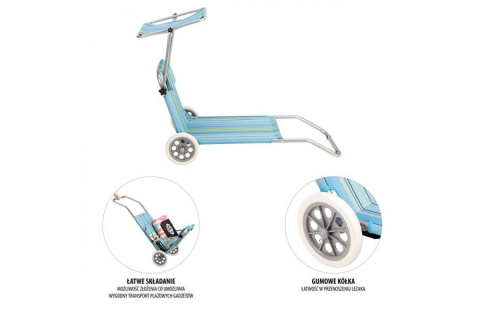 FOTEL LEŻAK OGRODOWY PLAŻOWY NC3330 /NILS