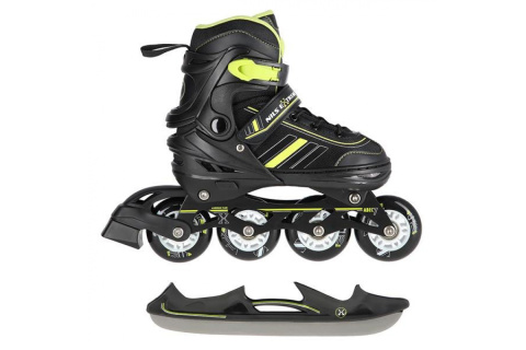 ŁYŻWOROLKI REGULOWANE 2W1 NH18191 ROZM. M (34-38) /NILS