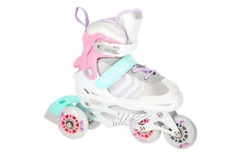 ŁYŻWOROLKI REGULOWANE 4W1 NH18192 ROZM. S (29-33) /NILS