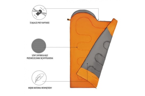 ŚPIWÓR TURYSTYCZNY NC2008 185X75CM /NILS