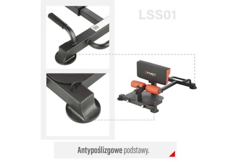 ŁAWECZKA DO ĆWICZEŃ SISSY SQUAT LSS01 /HMS
