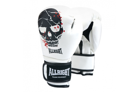 RĘKAWICE BOKSERSKIE PU SKULL 12OZ /ALLRIGHT