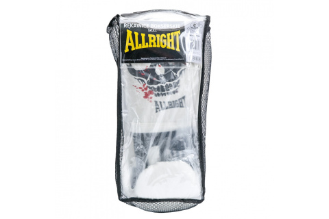 RĘKAWICE BOKSERSKIE PU SKULL 12OZ /ALLRIGHT