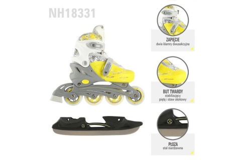ŁYŻWOROLKI REGULOWANE 4W1 NH18331 ROZM. M (35-38) /NILS