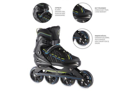 ŁYŻWOROLKI REGULOWANE NA1128 ROZM. L (39-42) /NILS