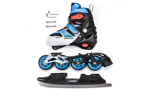 ŁYŻWOROLKI INV. 2W1 BL ROZM. S (30-33) /METEOR