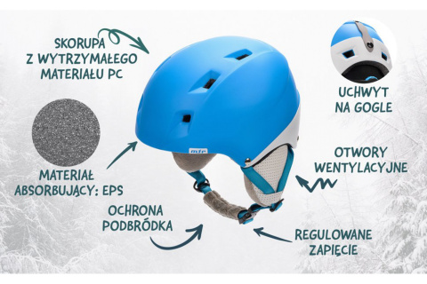 KASK NARCIARSKI KIONA-B ROZM. M 55-58CM /METEOR