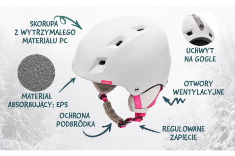 KASK NARCIARSKI KIONA-W ROZM. S 53-55CM /METEOR