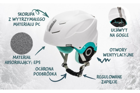 KASK NARCIARSKI LUMI-W ROZM. L 58-61CM /METEOR