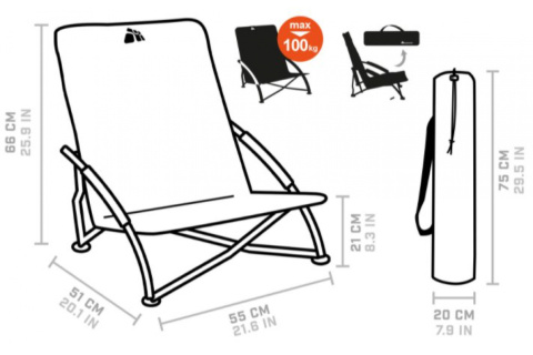 FOTEL LEŻAK OGRODOWY PLAŻOWY COAST O /METEOR