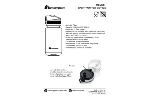 BIDON SPORTOWY O 500ML /METEOR