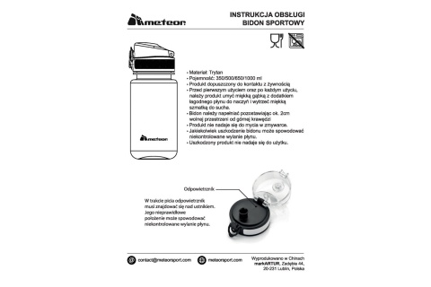 BIDON SPORTOWY G 500ML /METEOR