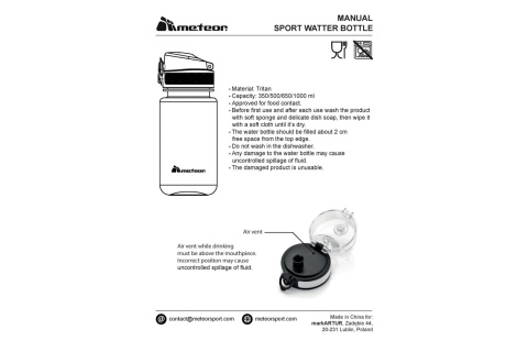 BIDON SPORTOWY G 500ML /METEOR