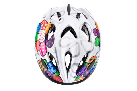 KASK ROWEROWY KS07 FLOWERS ROZM. S 48-52CM /METEOR