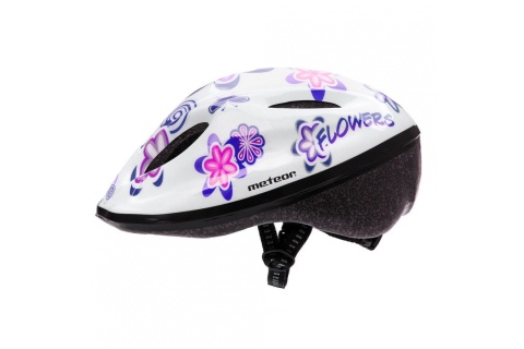 KASK ROWEROWY KS06 FLOWERS ROZM. S 48-52CM /METEOR