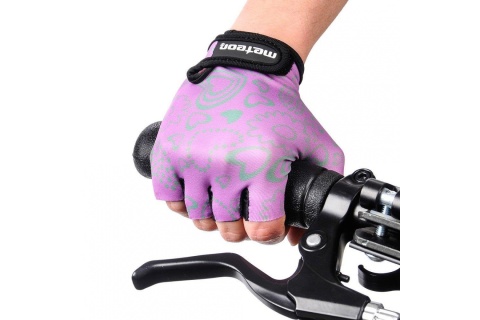 RĘKAWICZKI ROWEROWE FLOWER ROZM. M /METEOR