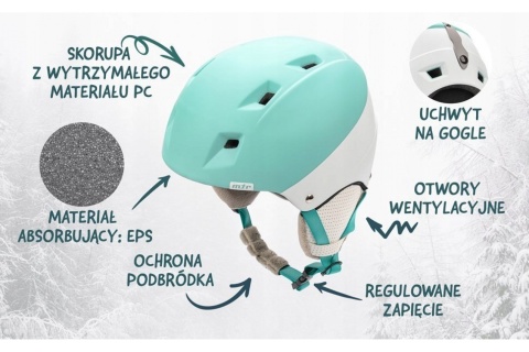 KASK NARCIARSKI KIONA-GW ROZM. M 55-58CM /METEOR