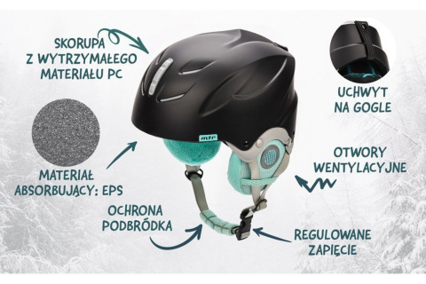 KASK NARCIARSKI LUMI-BLJ ROZM. M 55-58CM /METEOR