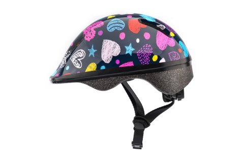 KASK ROWEROWY KS06 HEARTS-BL ROZM. XS 44-48CM /METEOR