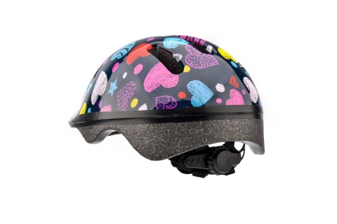 KASK ROWEROWY KS06 HEARTS-BL ROZM. XS 44-48CM /METEOR