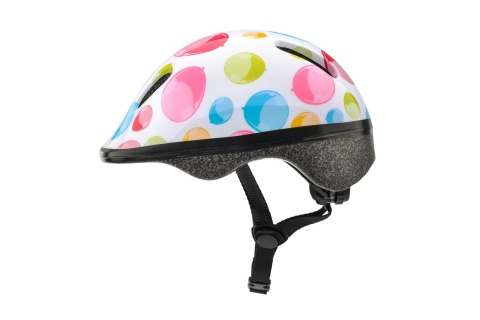 KASK ROWEROWY KS06 DOTS ROZM. S 48-52CM /METEOR