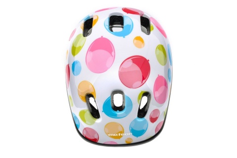 KASK ROWEROWY KS06 DOTS ROZM. S 48-52CM /METEOR