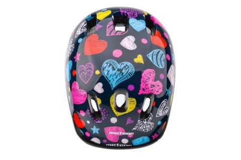 KASK ROWEROWY KS06 HEARTS-BL ROZM. S 48-52CM /METEOR