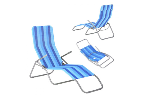 FOTEL LEŻAK OGRODOWY PLAŻOWY NC3017-BL /NILS