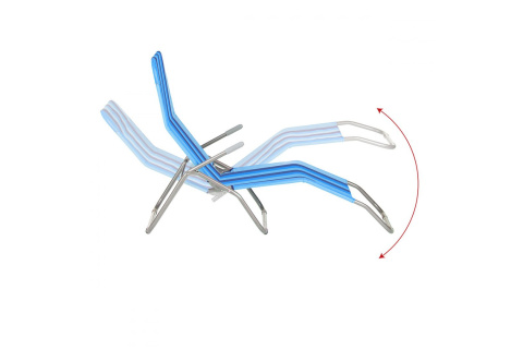 FOTEL LEŻAK OGRODOWY PLAŻOWY NC3017-BL /NILS