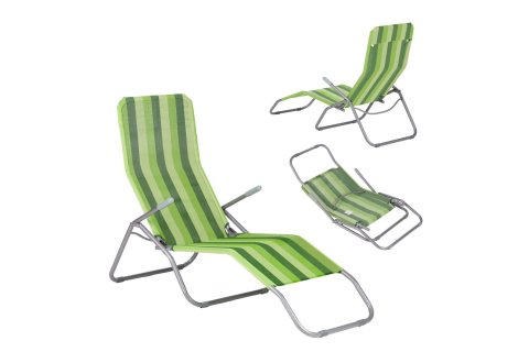 FOTEL LEŻAK OGRODOWY PLAŻOWY NC3017-GN /NILS