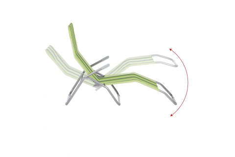 FOTEL LEŻAK OGRODOWY PLAŻOWY NC3017-GN /NILS