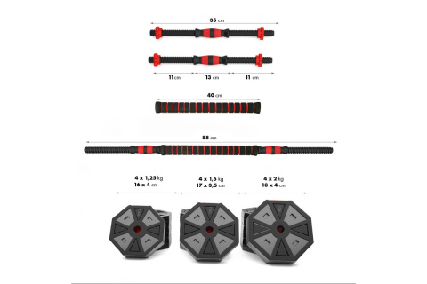 HANTLE REGULOWANE SZTANGA SGK20 20 KG /HMS