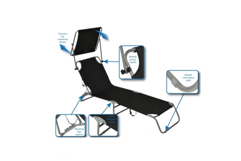 FOTEL LEŻAK OGRODOWY PLAŻOWY S1020303 /ROYOKAMP