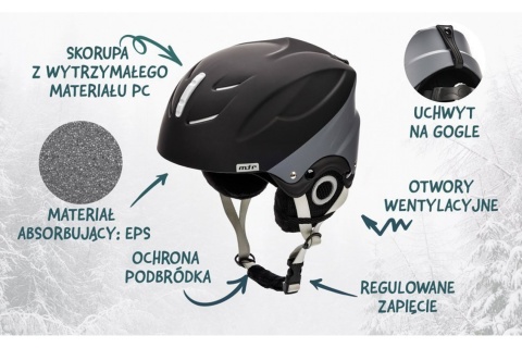 KASK NARCIARSKI LUMI ROZM. M 55-58CM /METEOR