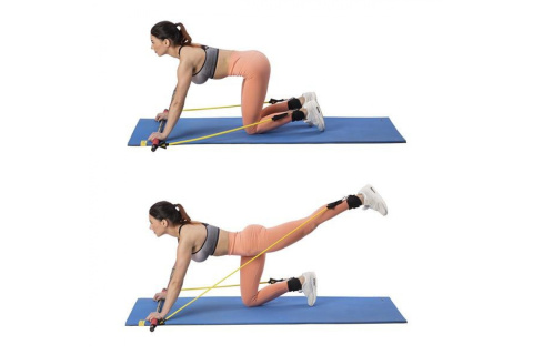 DRĄŻEK DO ĆWICZEŃ Z GUMAMI OPOROWYMI DC31 /HMS