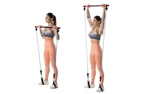 DRĄŻEK DO ĆWICZEŃ Z GUMAMI OPOROWYMI DC31 /HMS