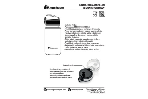 BIDON SPORTOWY NY 500ML /METEOR