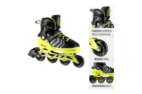 ŁYŻWOROLKI REGULOWANE 4W1 NH18192 ROZM. M (34-38) /NILS